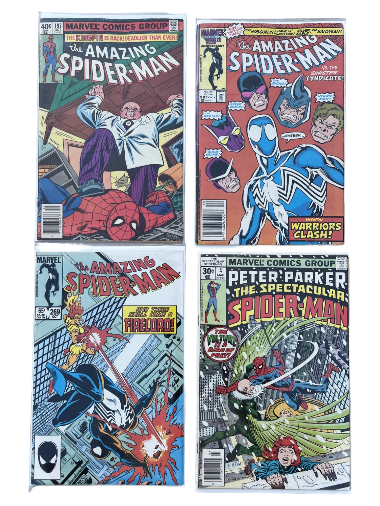 COMIC BOOK AMAZING SPIDER-MAN 179, 281, 269, 4