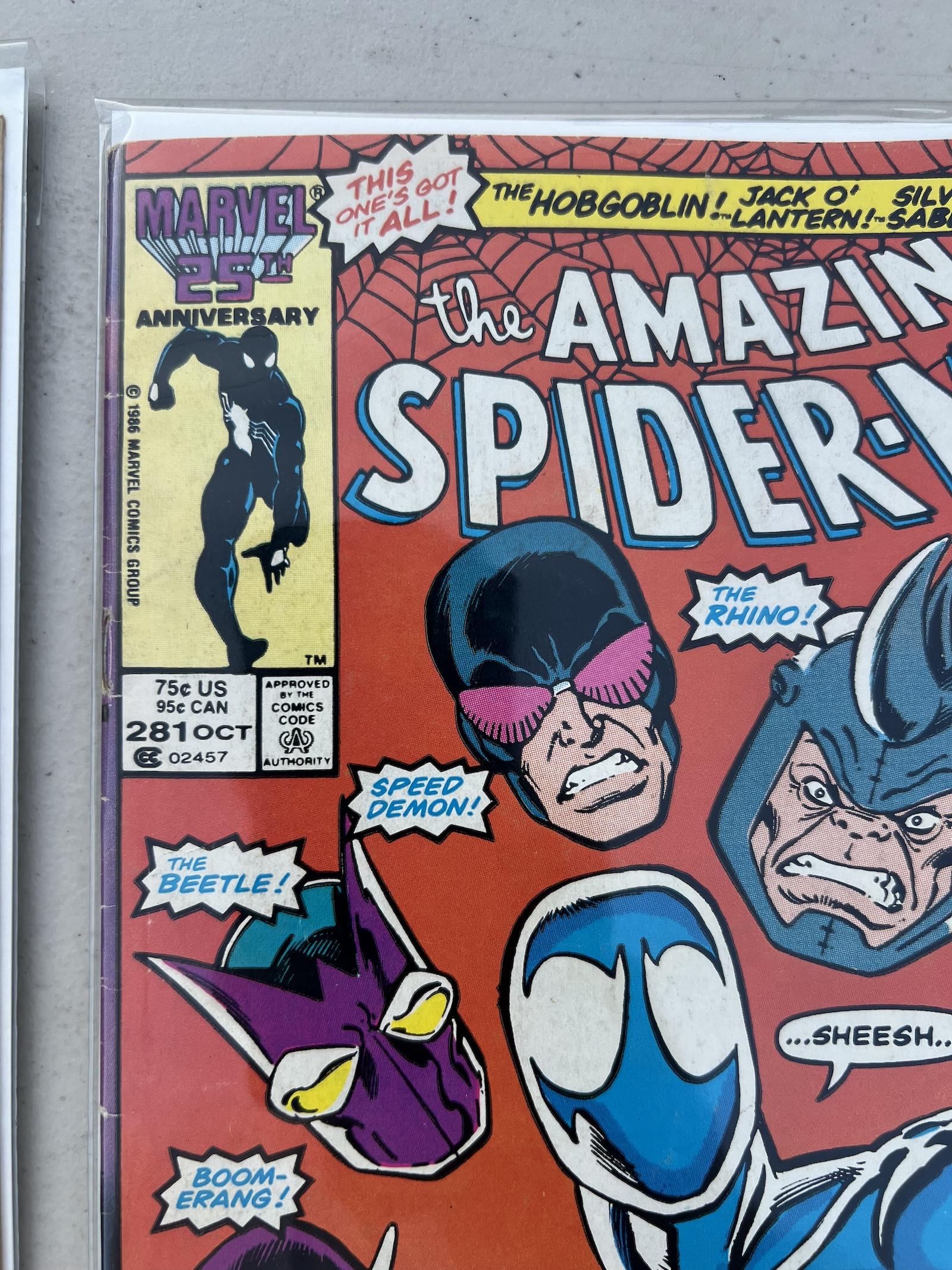 COMIC BOOK AMAZING SPIDER-MAN 179, 281, 269, 4