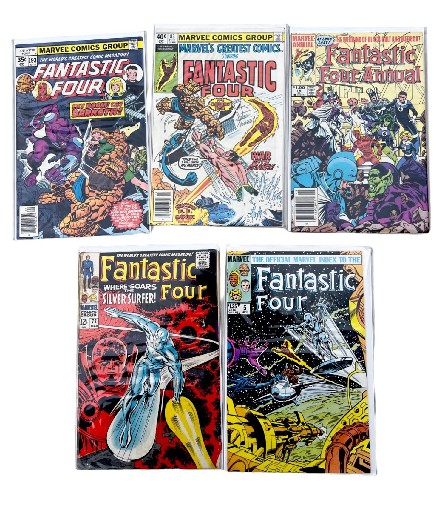 COMIC BOOK COLLECTION LOT FANTASTIC FOUR LOT 5