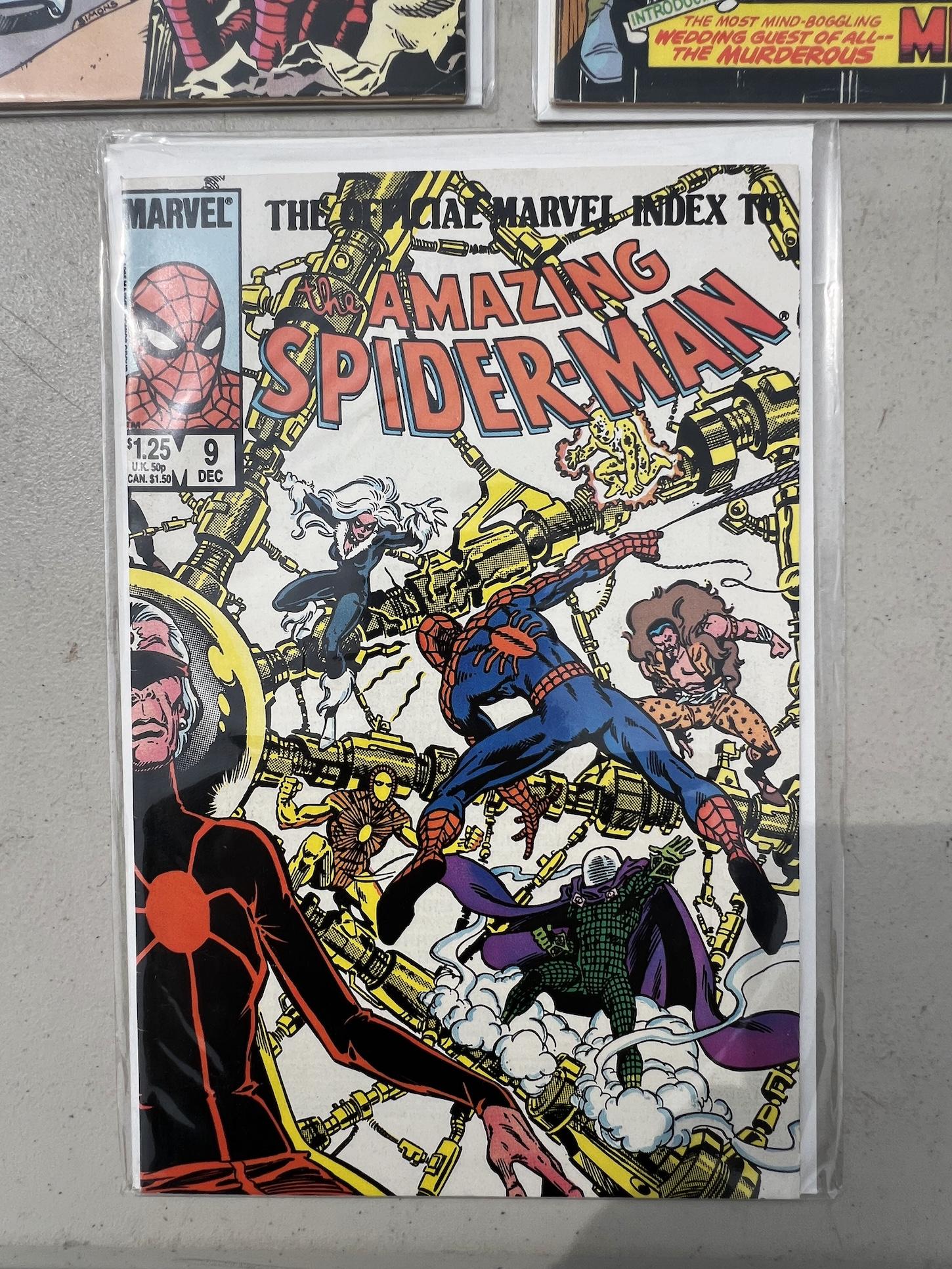 Comic Book Spider-Man 9, 156, 27 collection lot 3 Marvel Comics
