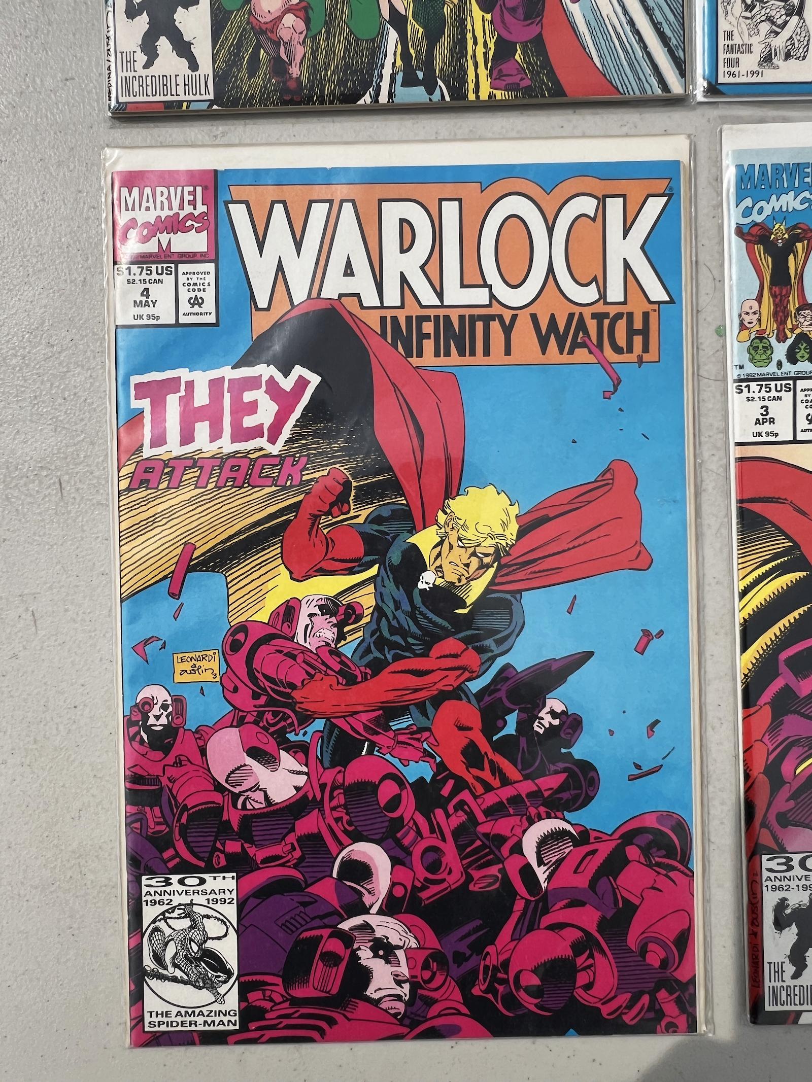 Comic Book Warlock 1, 2, 3, 4 collection lot Marvel Comics