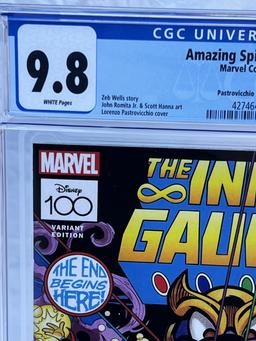 Comic Book Amazing Spider-Man #23 CGC 9.8 Pastrovicchio Disney 100 Variant Infinity 2023