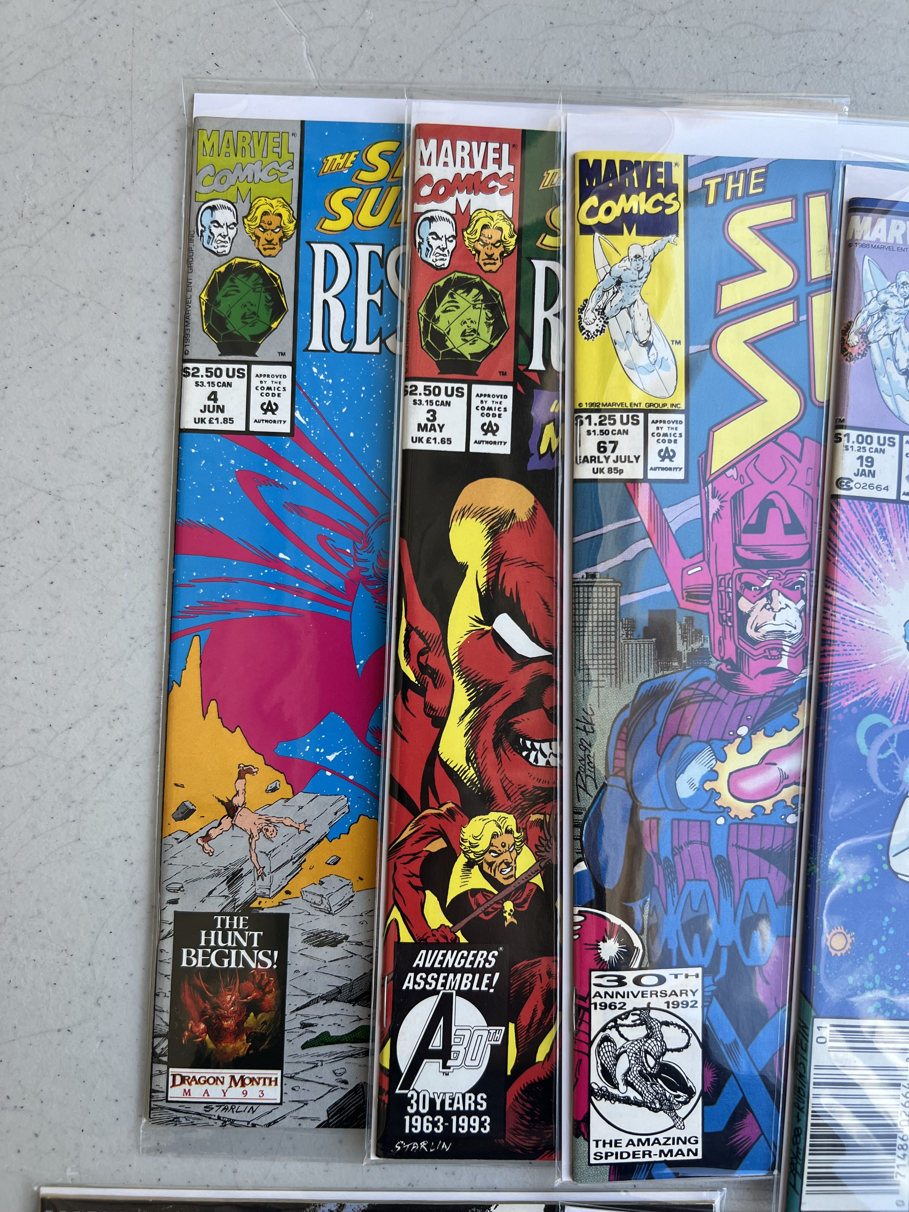 Comic Book Silver Surfer collection lot 15 Marvel comics