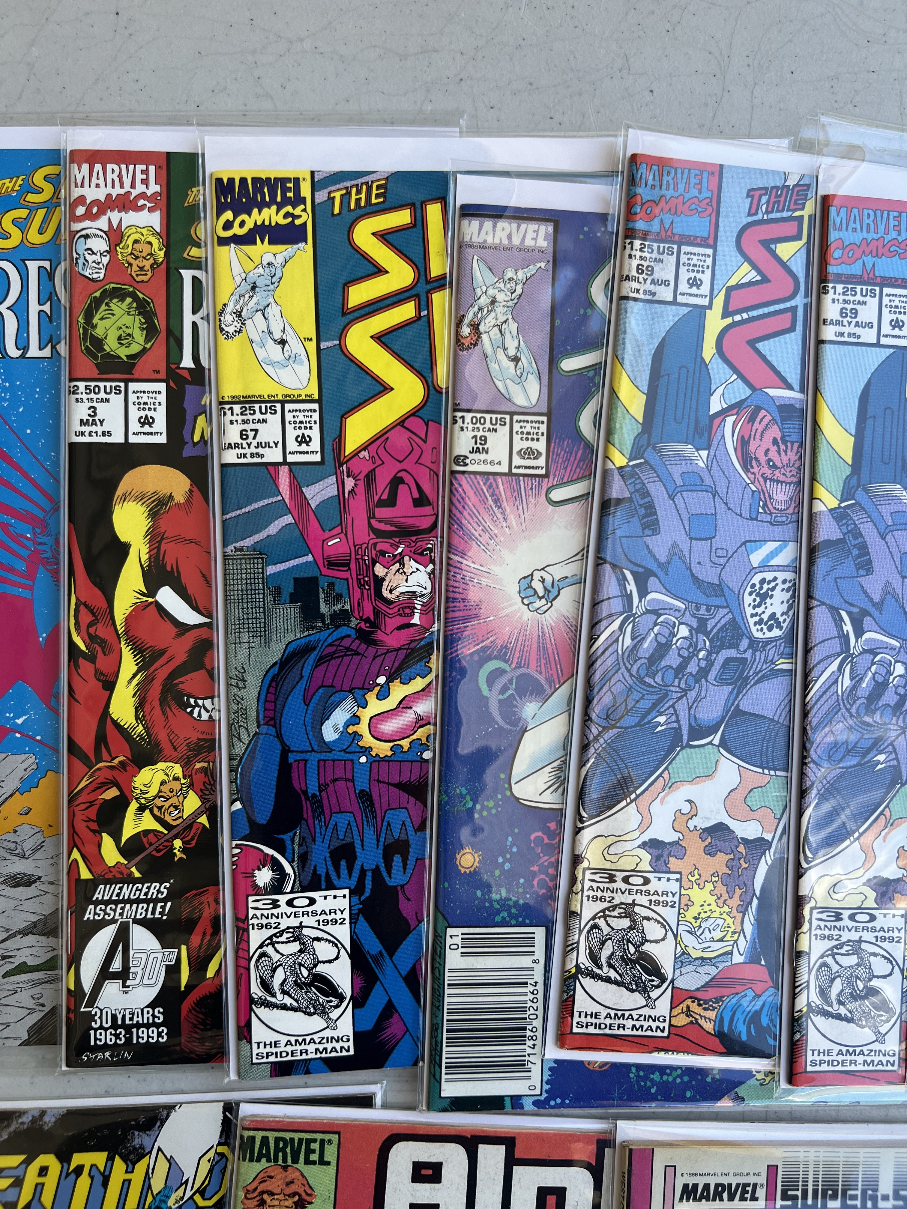 Comic Book Silver Surfer collection lot 15 Marvel comics