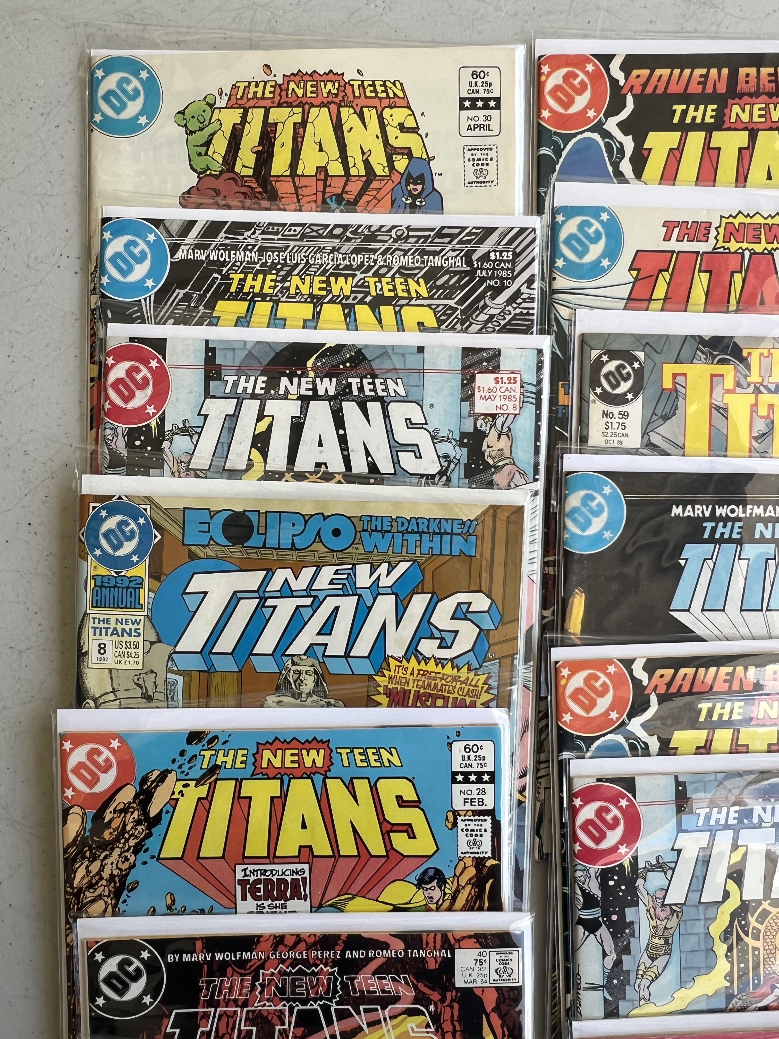 Comic Book Titans DC collection lot 21