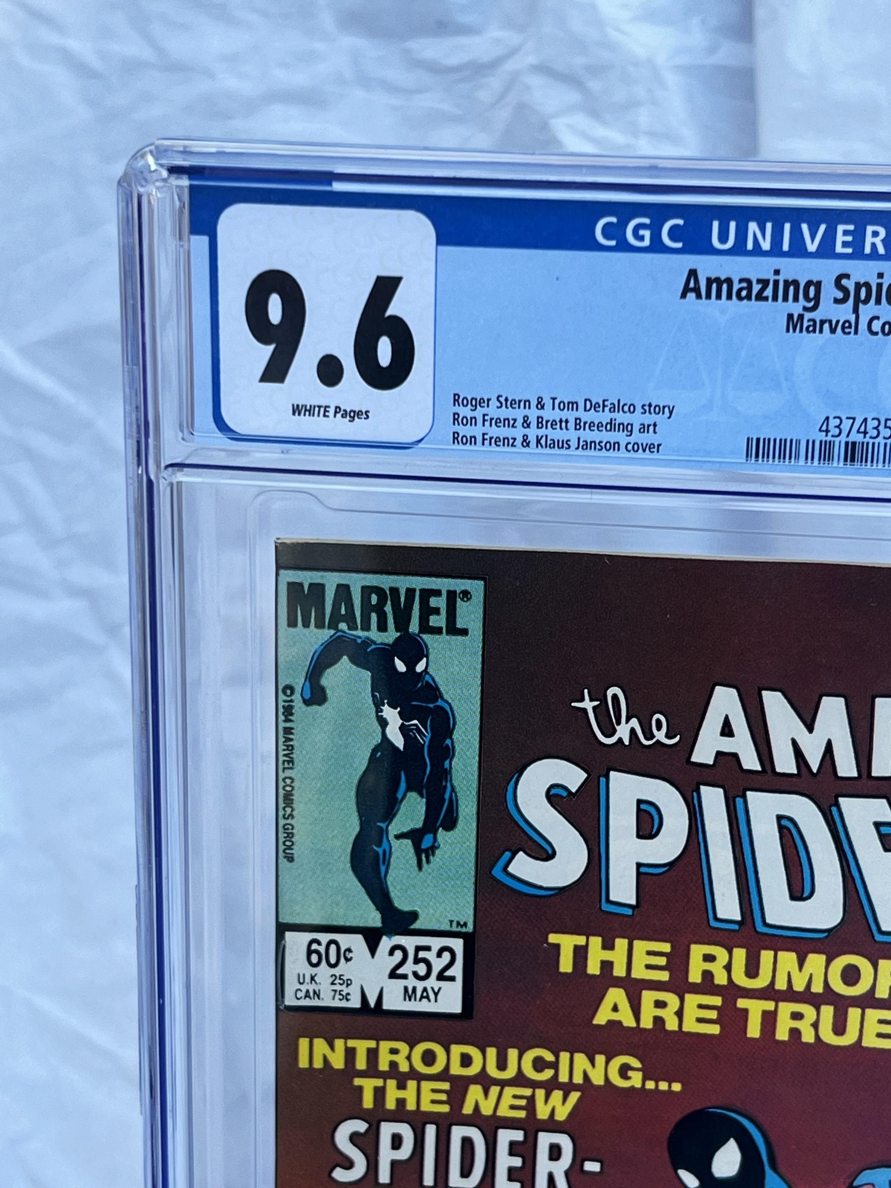 Comic book Amazing Spider-Man #252D Direct Variant CGC 9.6