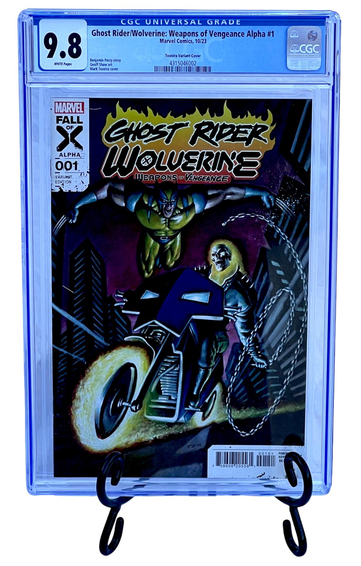 COMIC BOOK Ghost Rider Wolverine WEAPONS Of VENGEANCE #1 Marvel Comics Variant CGC 9.8