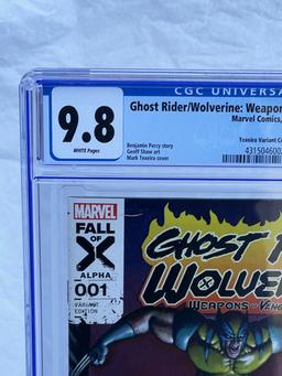 COMIC BOOK Ghost Rider Wolverine WEAPONS Of VENGEANCE #1 Marvel Comics Variant CGC 9.8