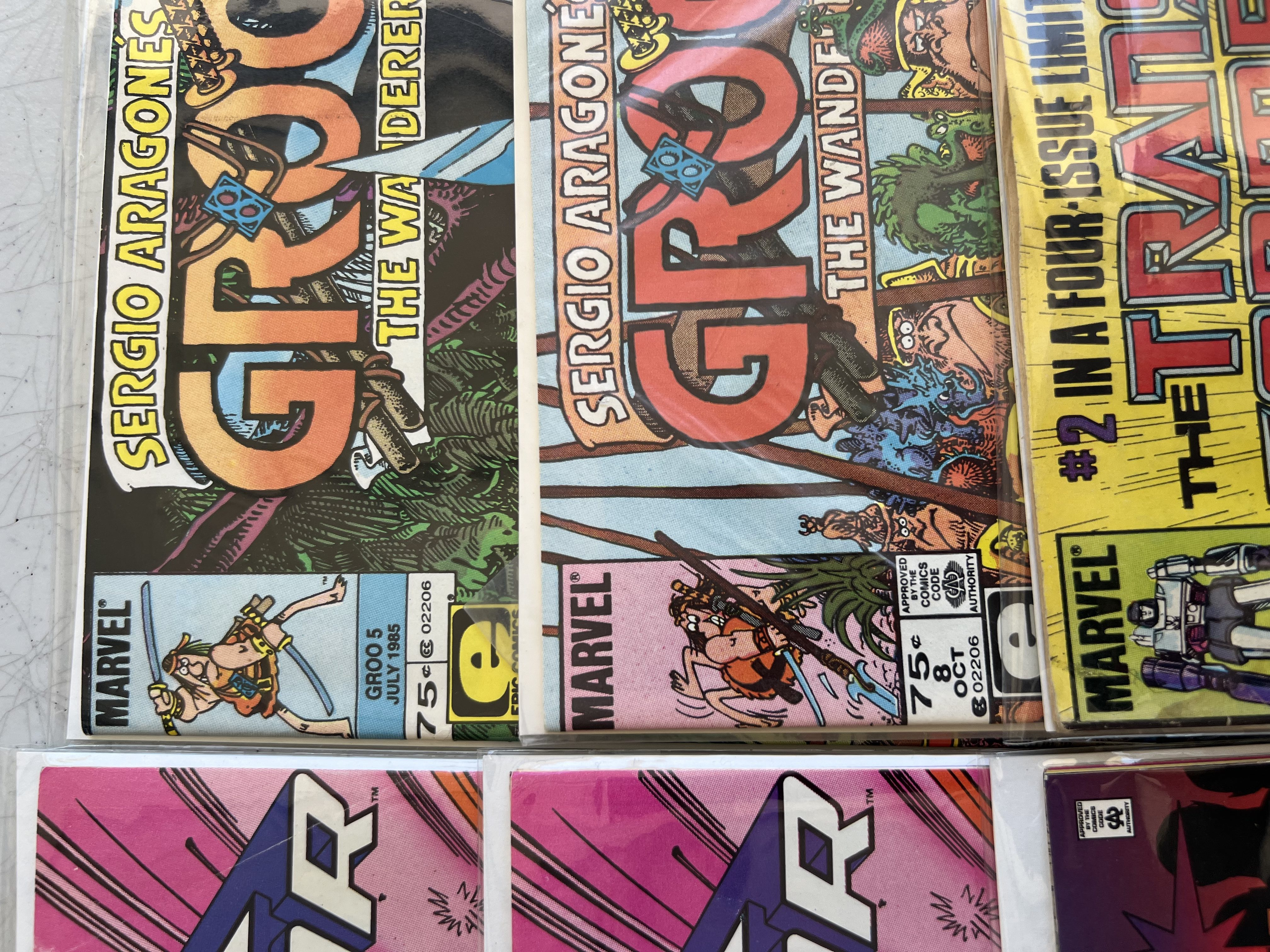 Comic Book Alpha Flight Groo, Elf Quest Captain Marvel, Dr. Strange Death Head lot 25