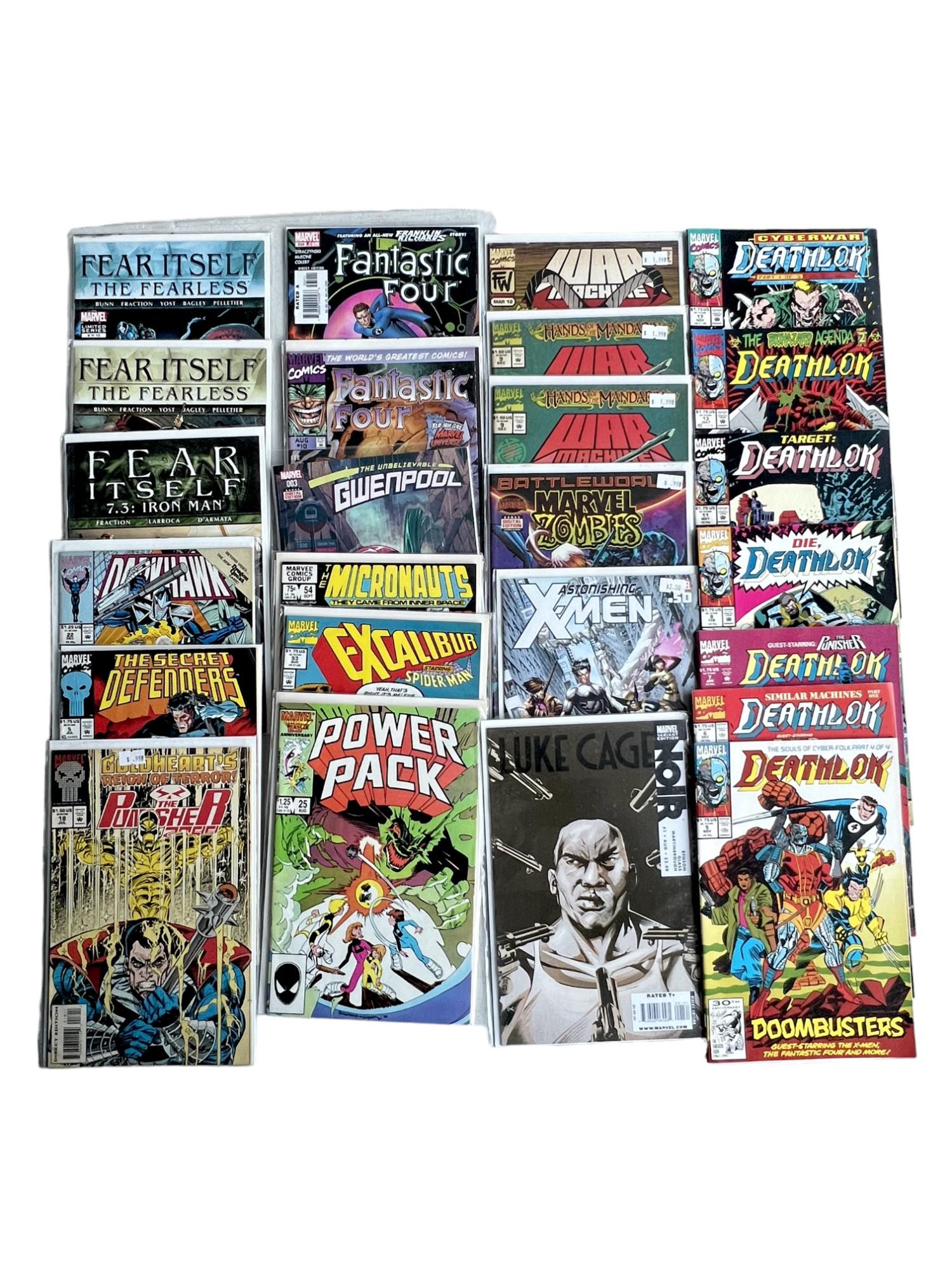 COMIC BOOK COLLECTION LOT 25 MARVEL COMICS DEATHLOK PUNISHER ZOMBIES