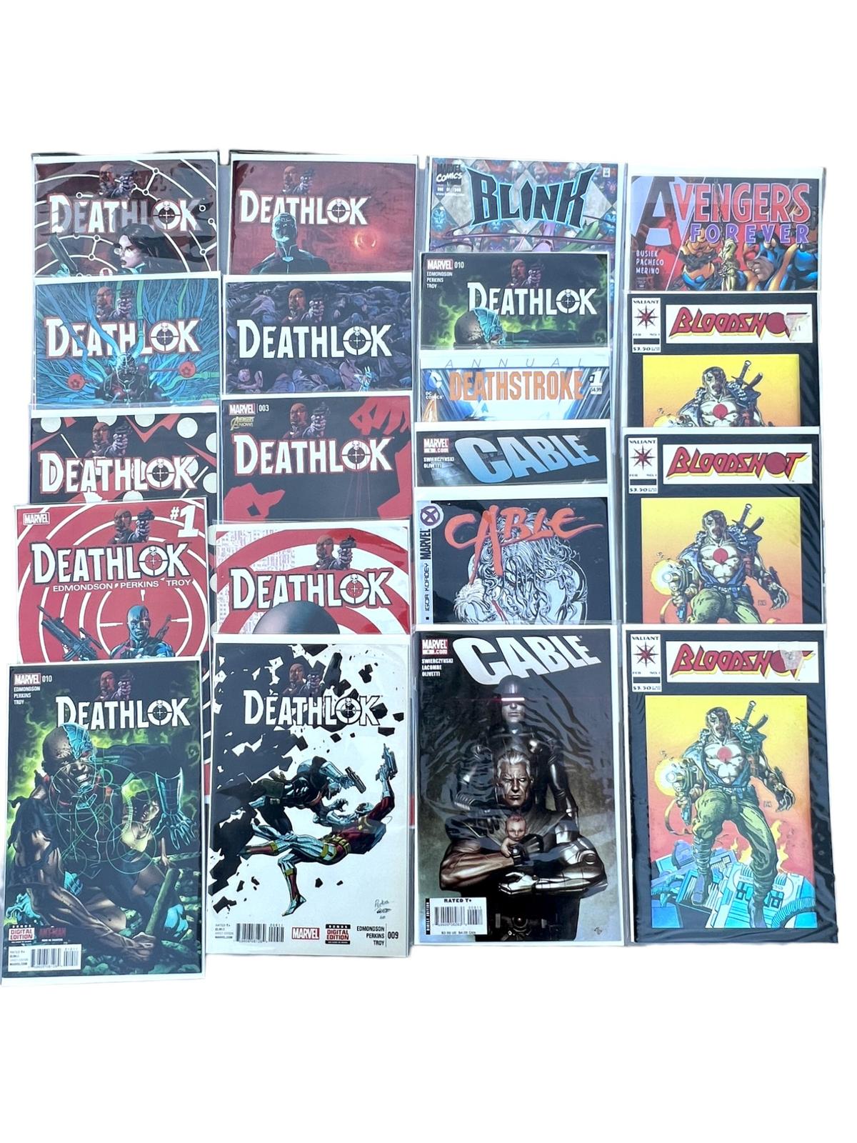 Comic Book Cable Bloodshot Deathlok Avengers collection lot 20