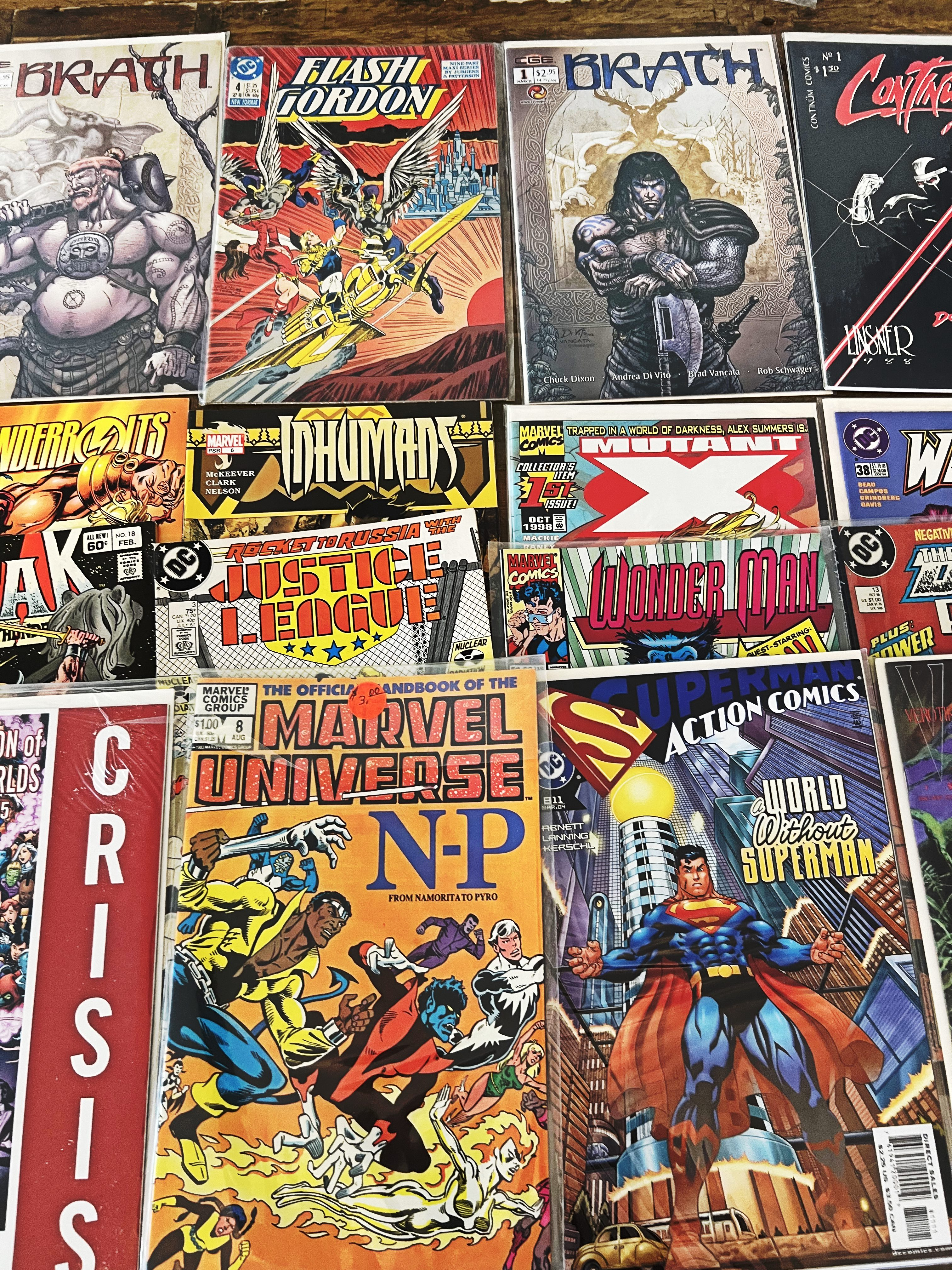 Vintage comic book collection lot 30 Marvel and DC Comics