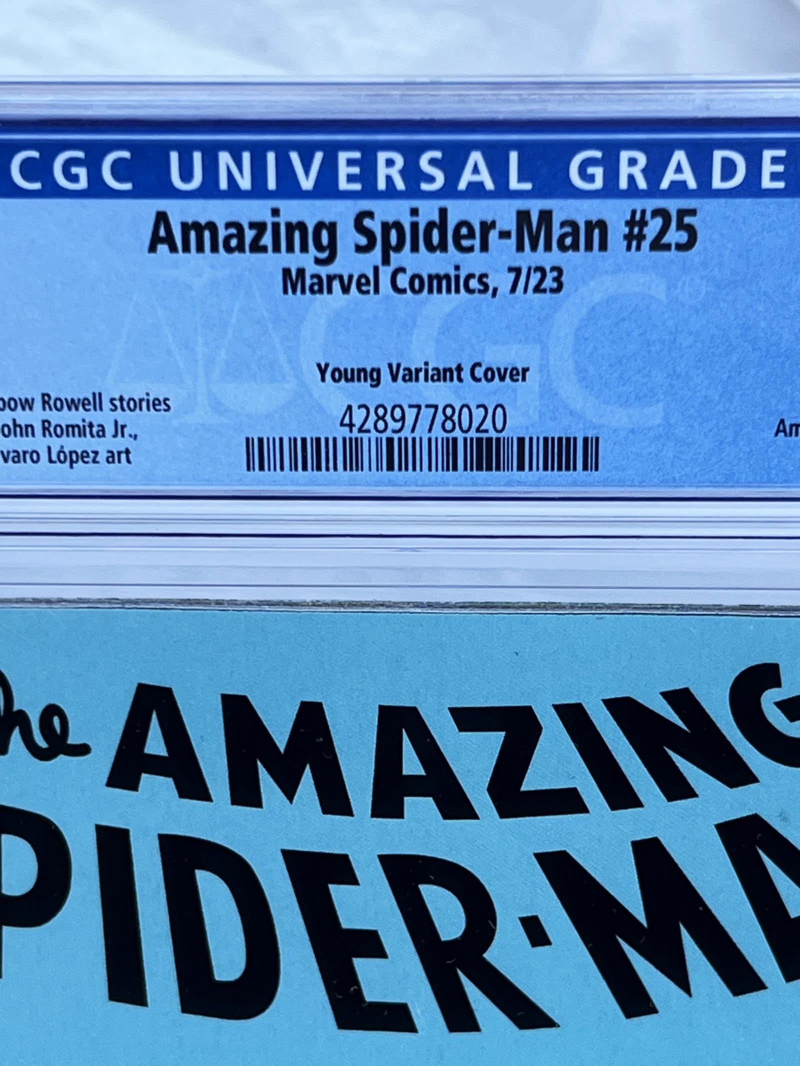 COMIC BOOK Amazing Spider-Man #25 Skottie Young Variant CGC 9.8