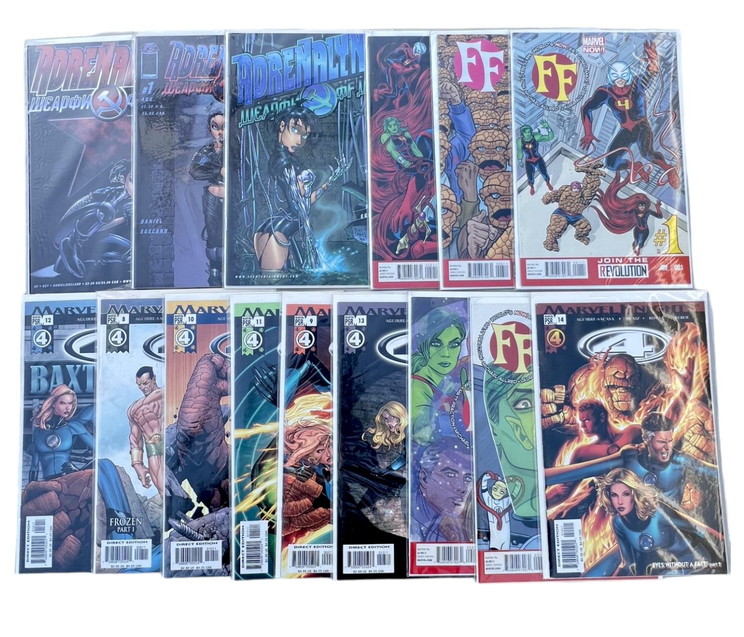 COMIC BOOK FANTASTIC FOUR ADRENALINE LOT 15 VF