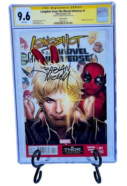 Longshot Saves The Marvel Universe #1 - Deadpool Variant  CGC 9.6 SIGNATURE