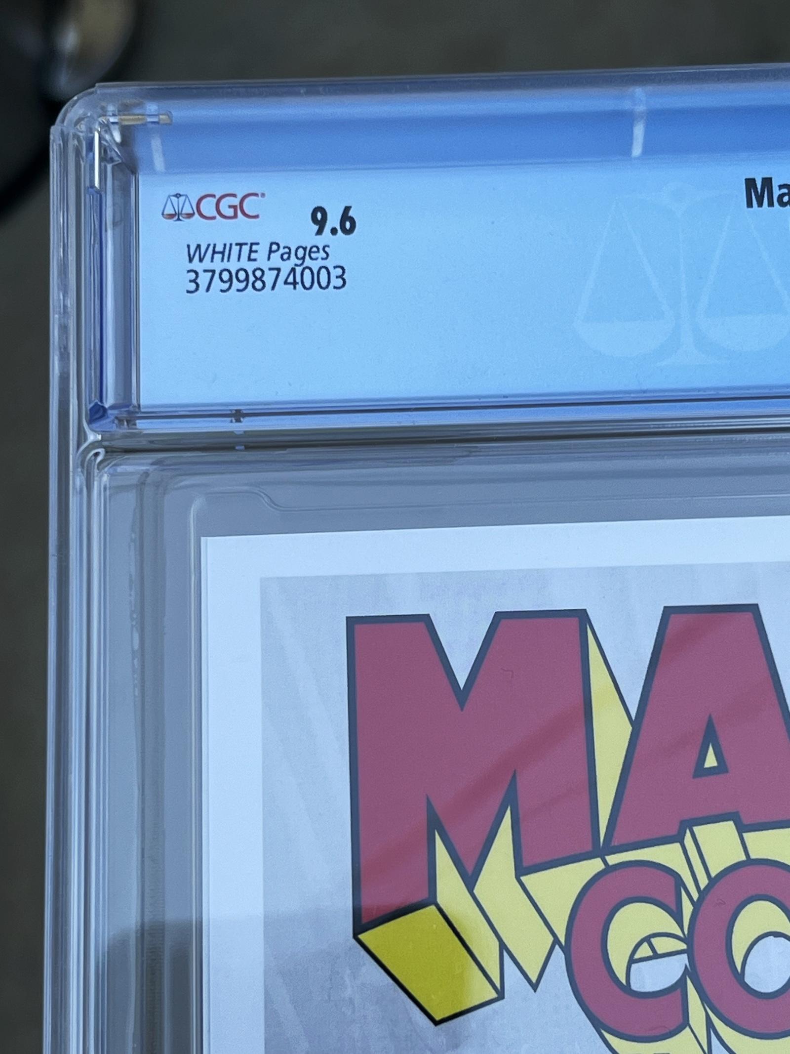 COMIC BOOK MARVEL COMICS # 1000 2019 CGC 9.6