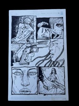 Comic book Storyboard Art Walking Dead creator Tony Moore