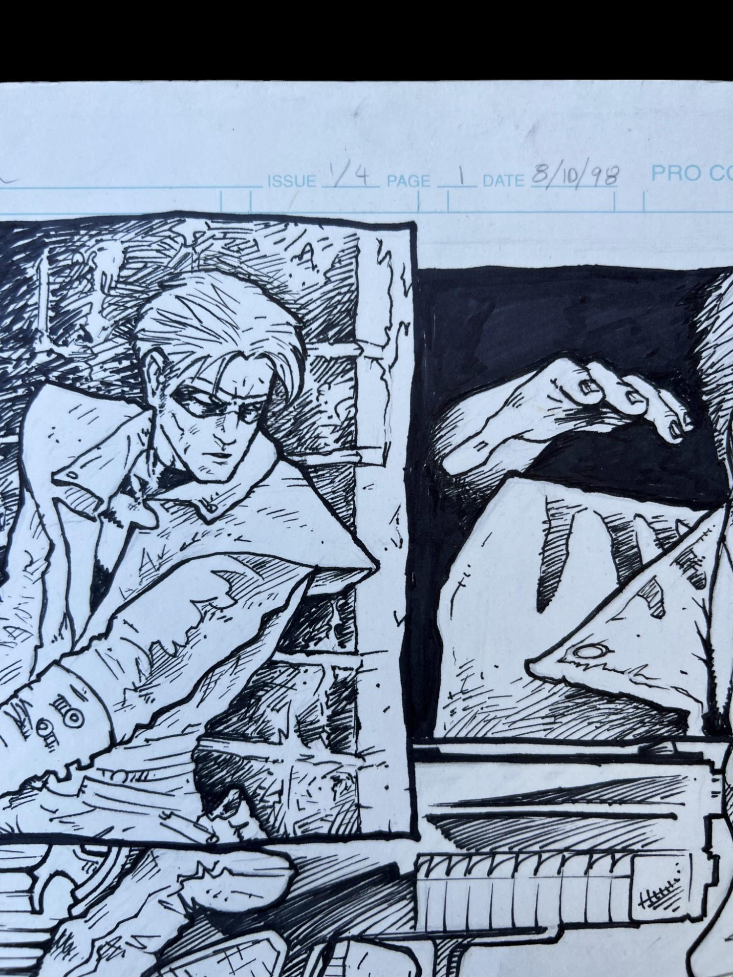 Comic book Storyboard Art Walking Dead creator Tony Moore