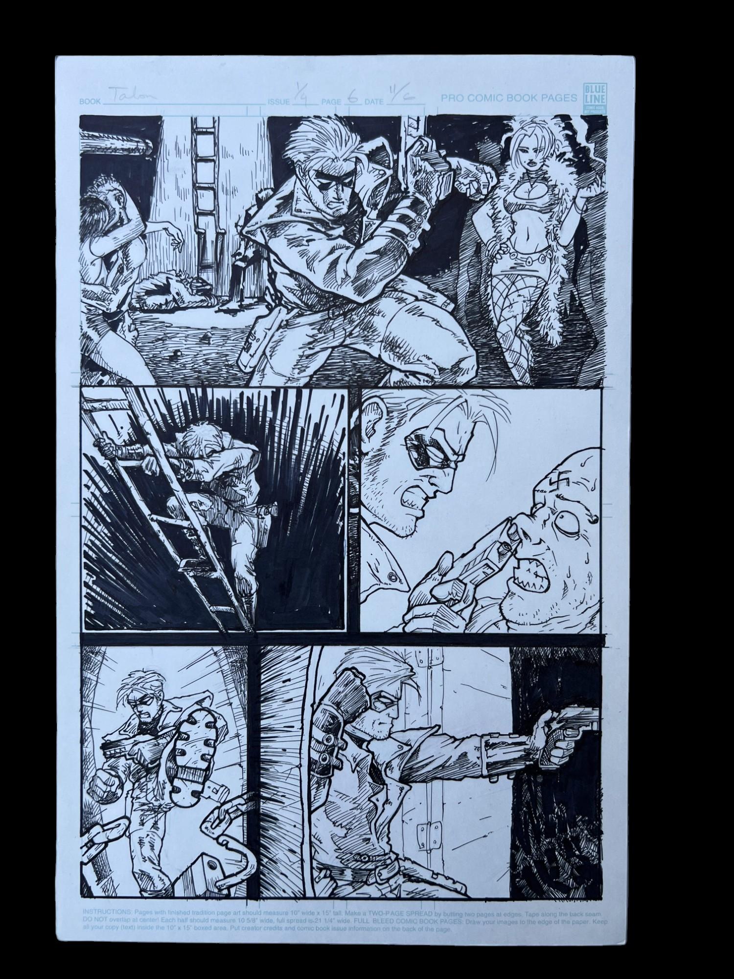 Comic book Storyboard Art Walking Dead creator Tony Moore