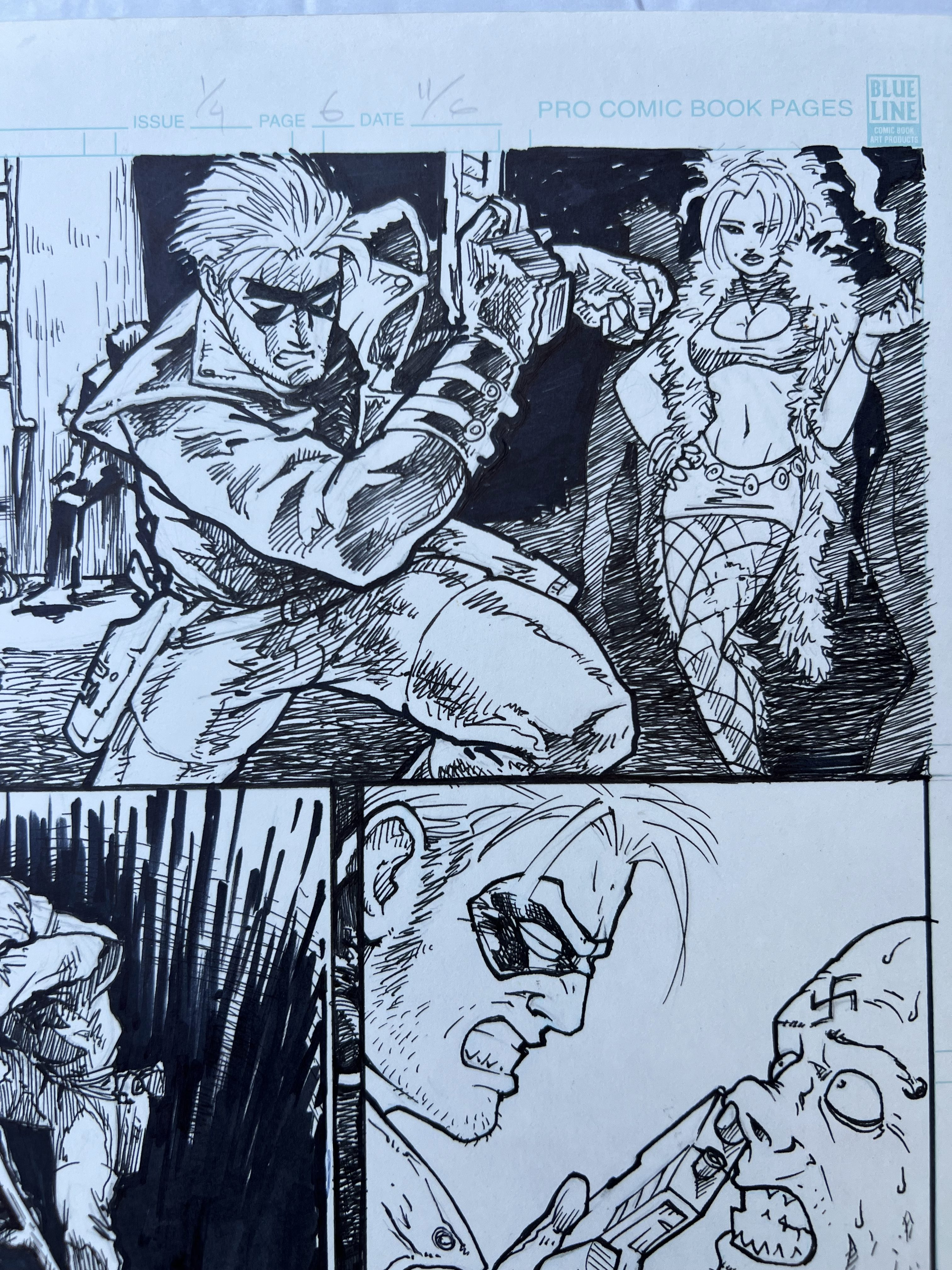 Comic book Storyboard Art Walking Dead creator Tony Moore