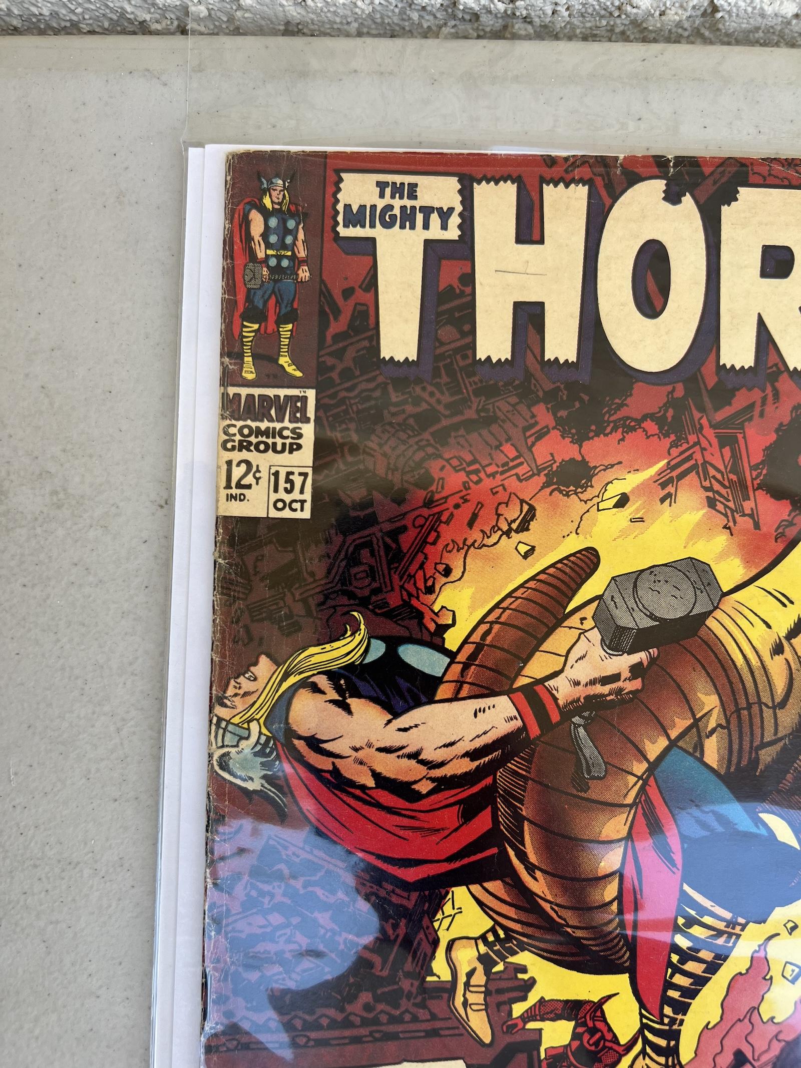 COMIC BOOK THOR 141, 188, 157 MARVEL COMIC 12c