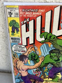 COMIC BOOK Incredible Hulk 111, 130, 115, 113 MARVEL 12 c