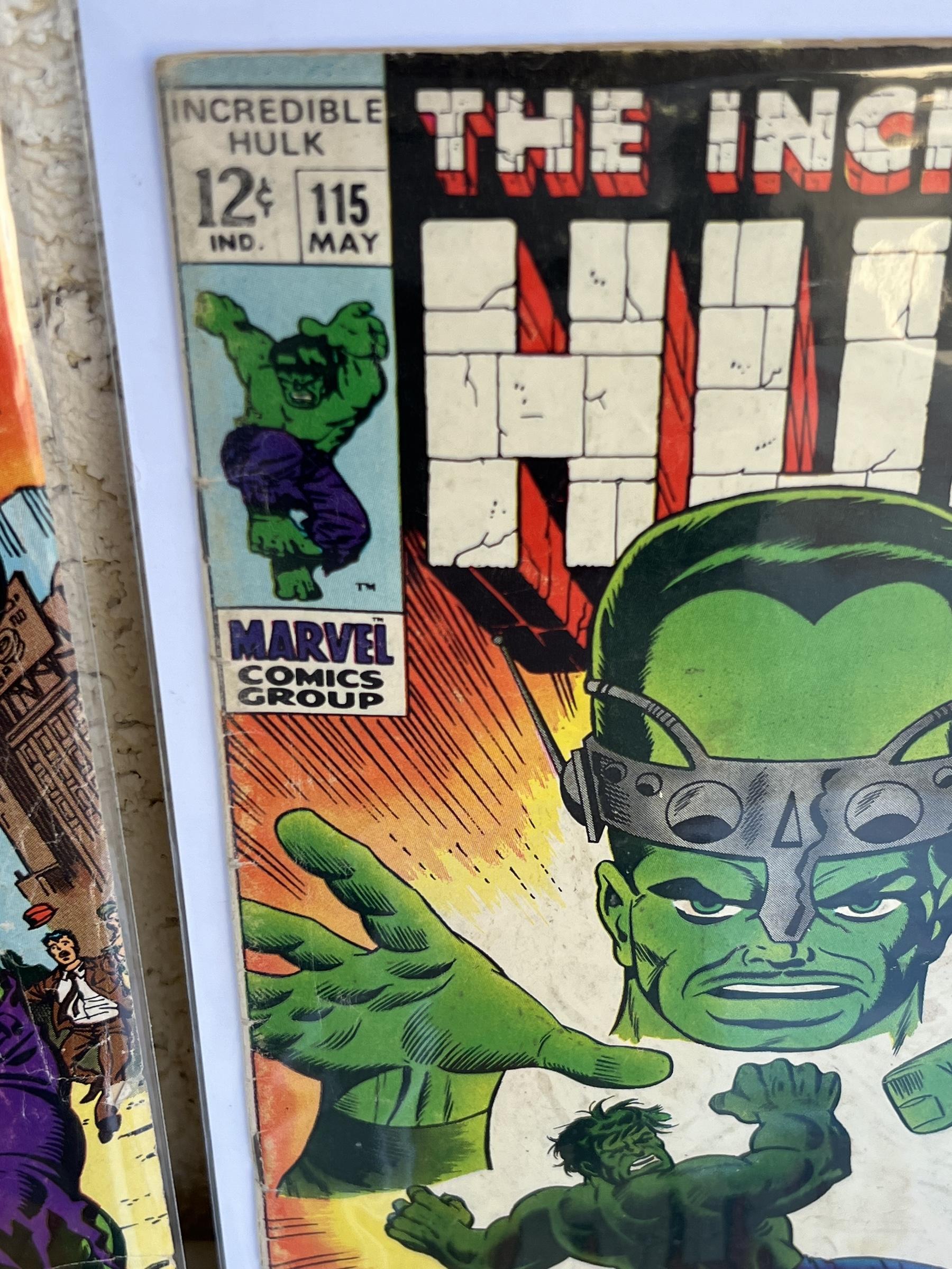 COMIC BOOK Incredible Hulk 111, 130, 115, 113 MARVEL 12 c