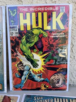 COMIC BOOK Incredible Hulk 109, 98, 99, 108 100 MARVEL 12 c