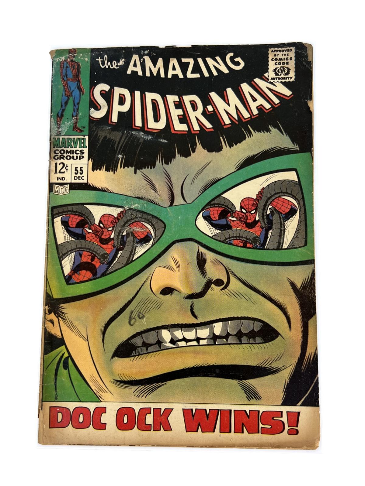 Comic Book Amazing Spider-Man 55 December 1967 silver age Doc Ock wins