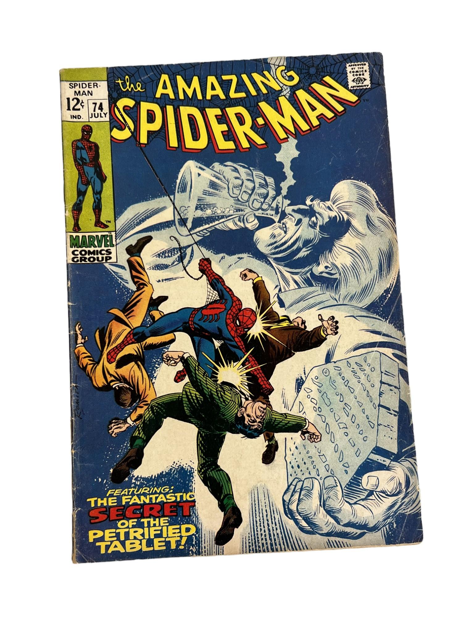 COMIC BOOK THE AMAZING SPIDERMAN 74 MARVEL COMIC 12c