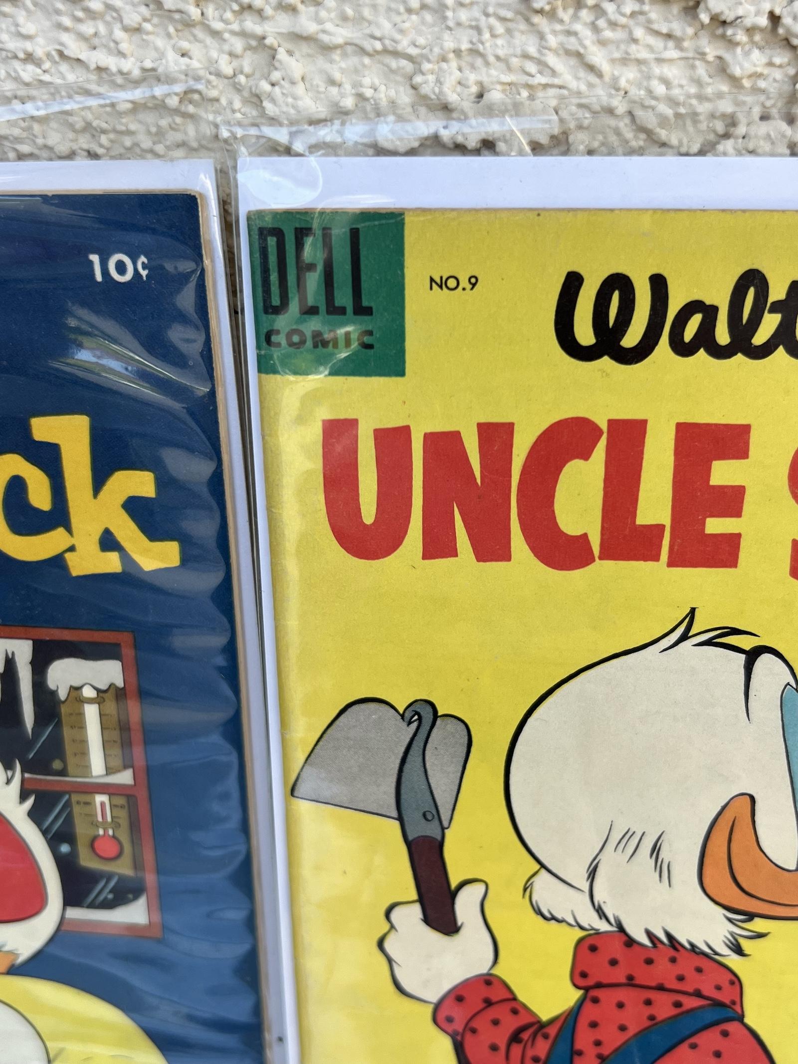 COMIC BOOK WALT DISNEY DONALD DUCK UNCLE SCROOGE DELL 40, 43, 44 10 c