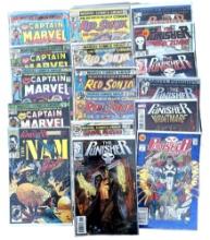 Comic Book Punisher Red Sonja Captain Marvel  collection lot 17 Marvel Comics