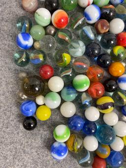 Vintage Marble Glass Marbles Collection Lot