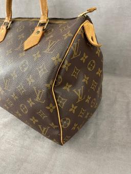 Vintage Louis Vuitton Speedy Shoulder Bag with COA