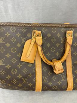 Vintage Louis Vuitton Monogram Luggage Carry Bag with COA