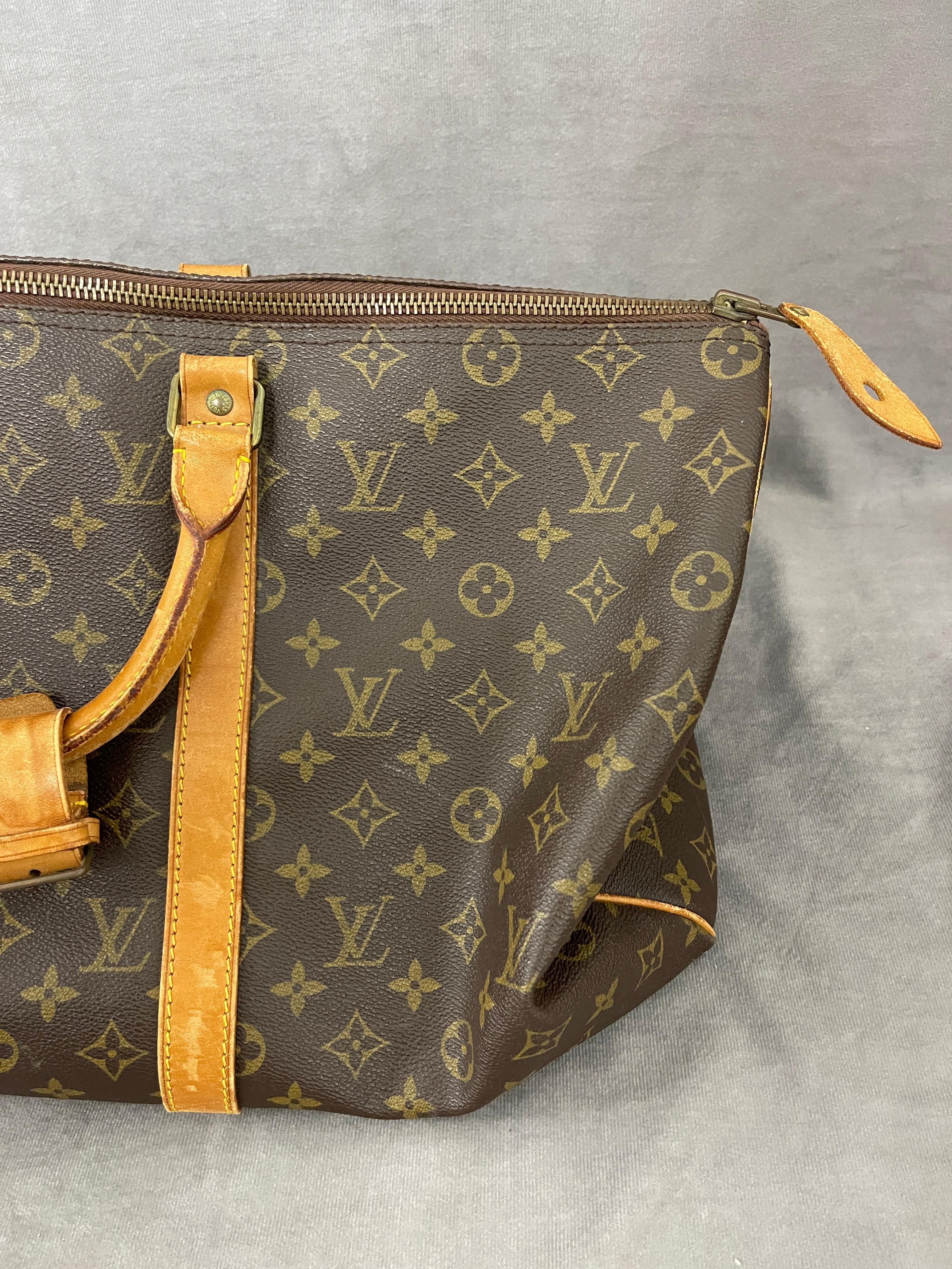 Vintage Louis Vuitton Monogram Luggage Carry Bag with COA