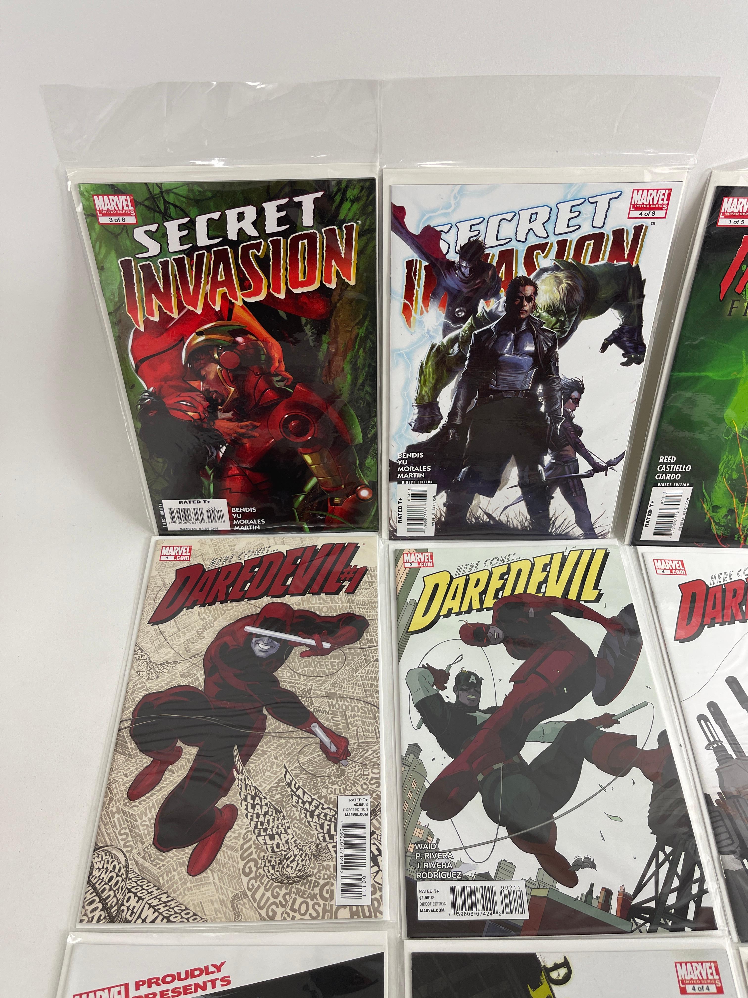 Daredevil & Secret Invasion Marvel Comic Book Collection Lot of 15