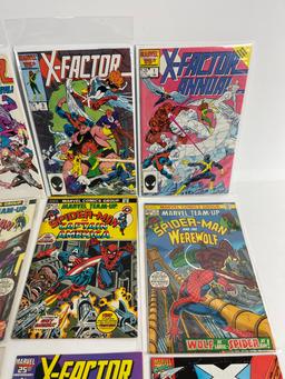 Marvel Team Up and X Factor Marvel Comic Book Collection Lot of 9