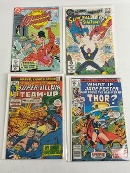 Vintage Mixed Marvel DC Comic Book Including Wonder Woman Collection Lot of 4