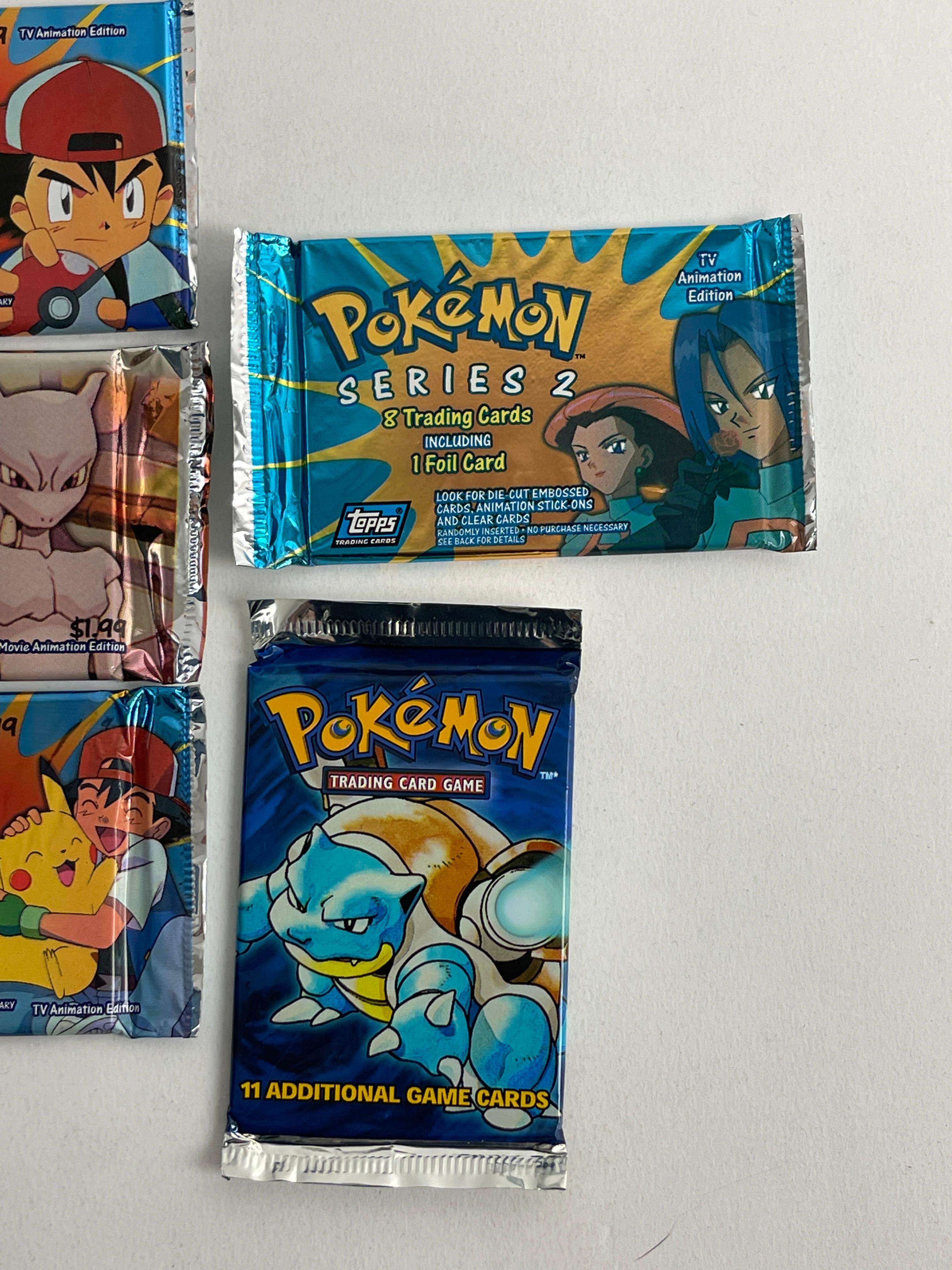 POKEMAN VINTAGE SEALED PACK TRADING CARD COLLECTION LOT