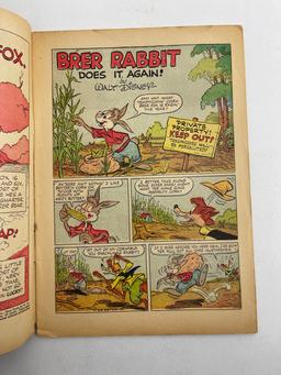Dell Comics #208 1948- Walt Disneyâ€™s Brer Rabbit Does It Again Brâ€™er Bear Fox