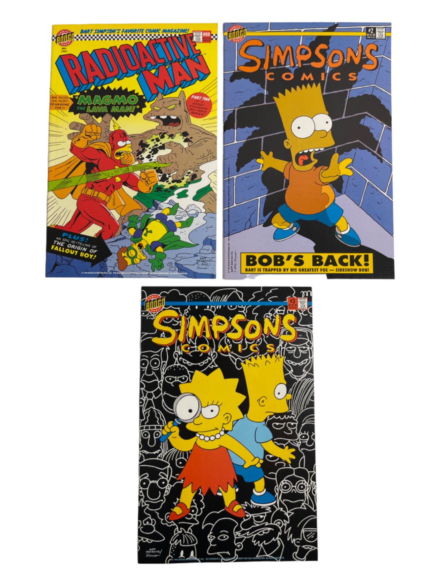 THE SIMPSONS COMIC BOOK COLLECTION LOT