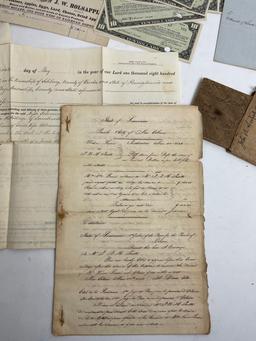 RARE HISTORICAL US  COMPANY OLD  ANTIQUE PAPERS COLLECTION LOT