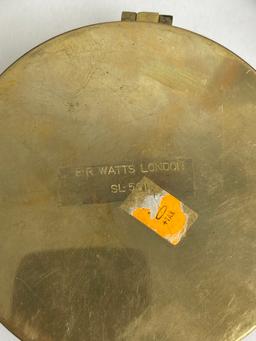 Vintage brass transit theodolite compass telescope lot 3 E.R Watts London SL 561