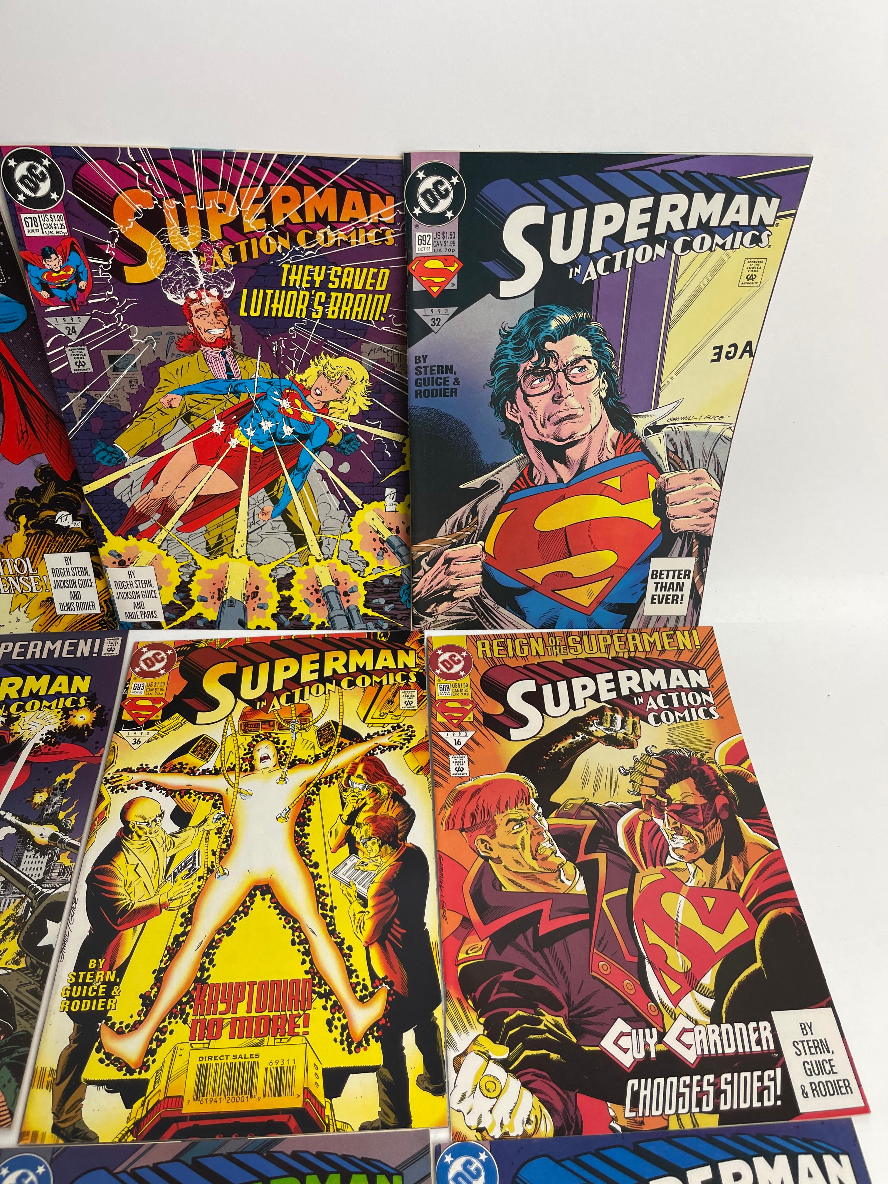 Vintage comic book Superman collection lot 16 DC comics