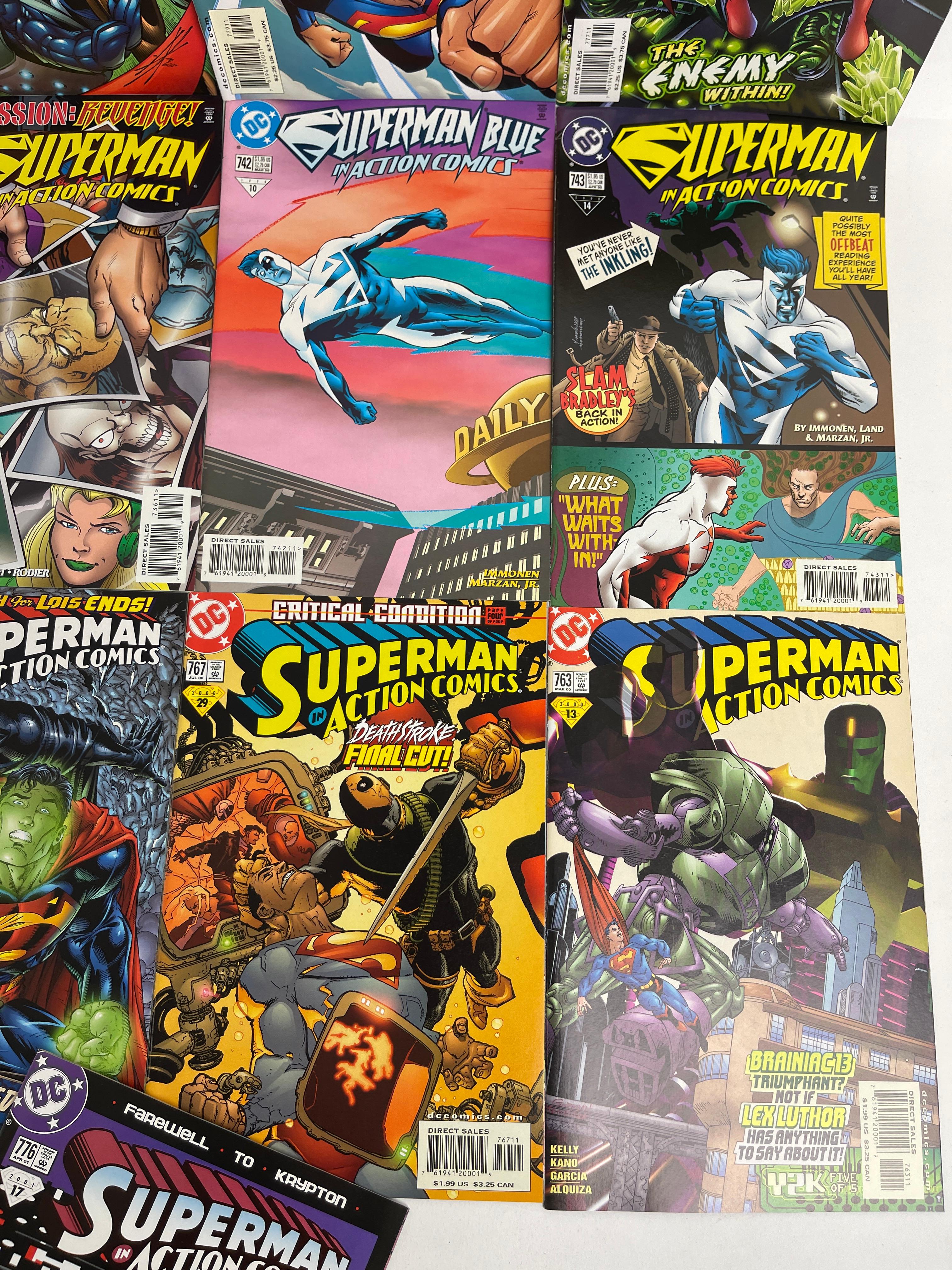 Vintage comic book Superman collection lot 20 DC comics