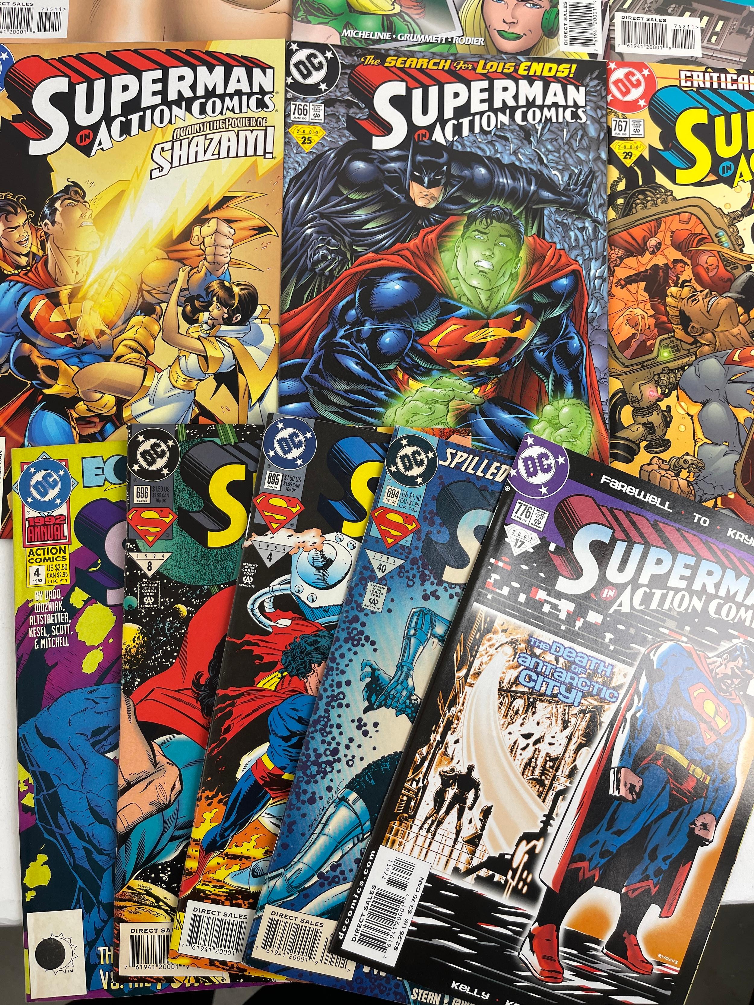 Vintage comic book Superman collection lot 20 DC comics