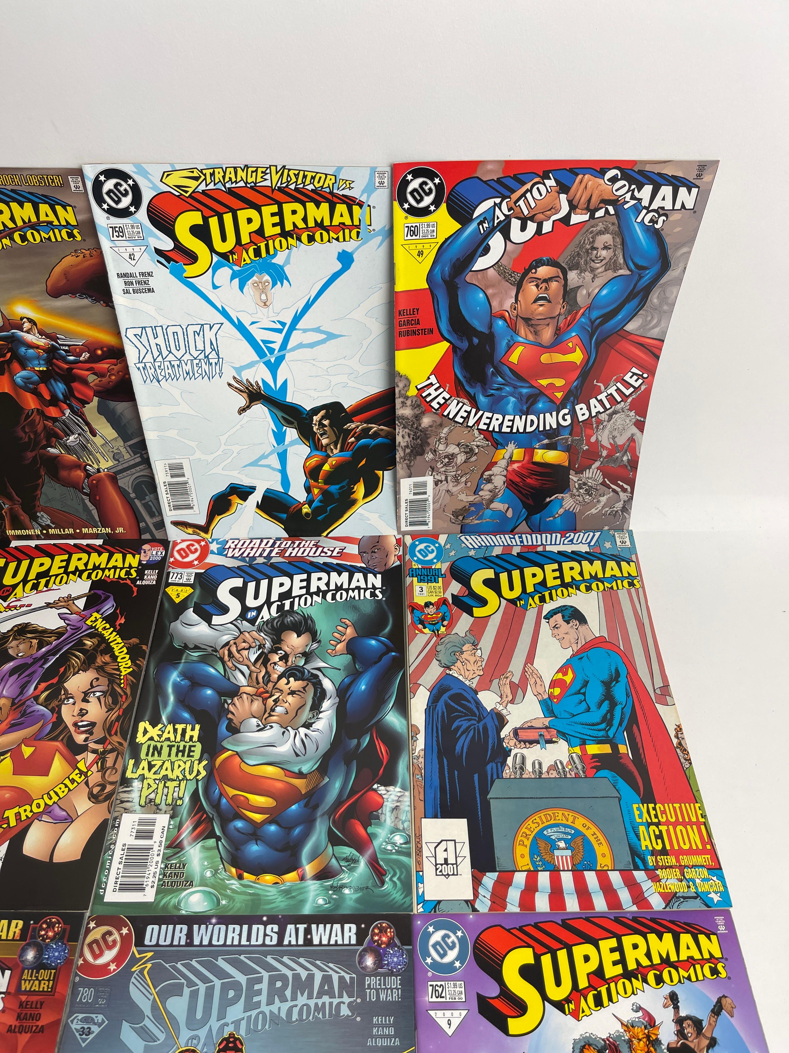 Vintage comic book Superman collection lot 20 DC comics