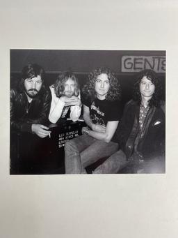 ORIGINAL PHOTOGRAPHY Led Zeppelin Drummer John Bonham,  Robert Plant, Jimmy Page, John Paul Jones