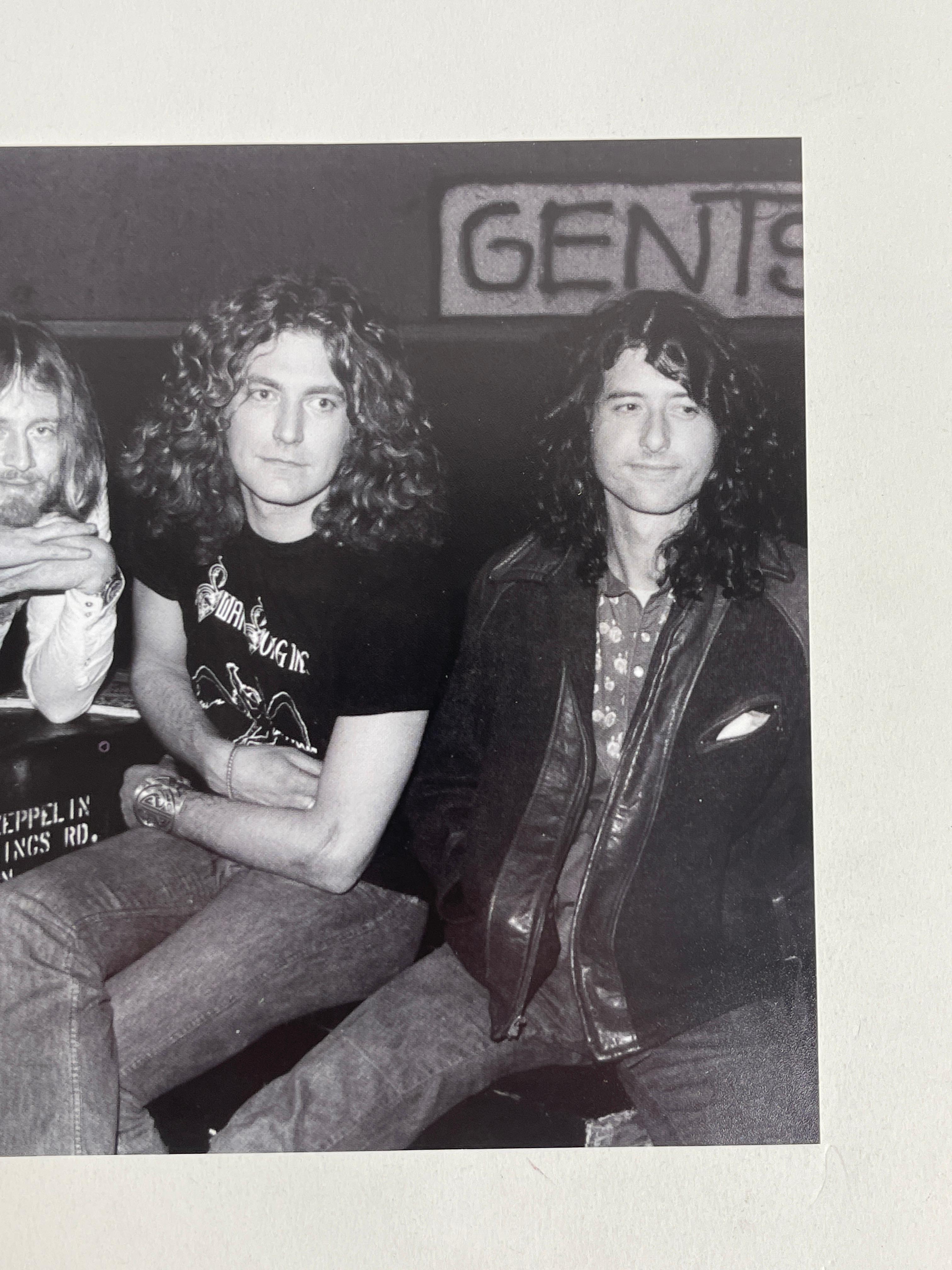 ORIGINAL PHOTOGRAPHY Led Zeppelin Drummer John Bonham,  Robert Plant, Jimmy Page, John Paul Jones